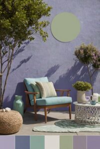 Read more about the article 2024 Trendy 5 Palettes SW Paint colors with Pear Green and Lavender Blue for your room