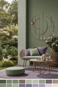 Read more about the article 2024 Trendy 5 Palettes SW Paint colors with Sage Green and Lilac for your room