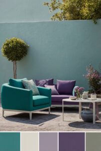 Read more about the article 2024 Trendy 5 Palettes SW Paint colors with Teal and Heather Purple for your room