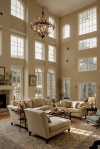 Read more about the article How can you arrange furniture to make the most of a living room with high ceilings?