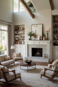 Read more about the article How do you arrange furniture in a living room with an asymmetrical fireplace?