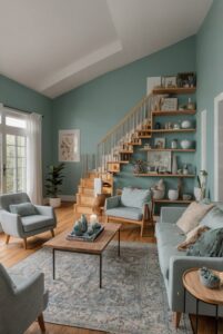 Read more about the article How do you arrange furniture in a living room with an open staircase?