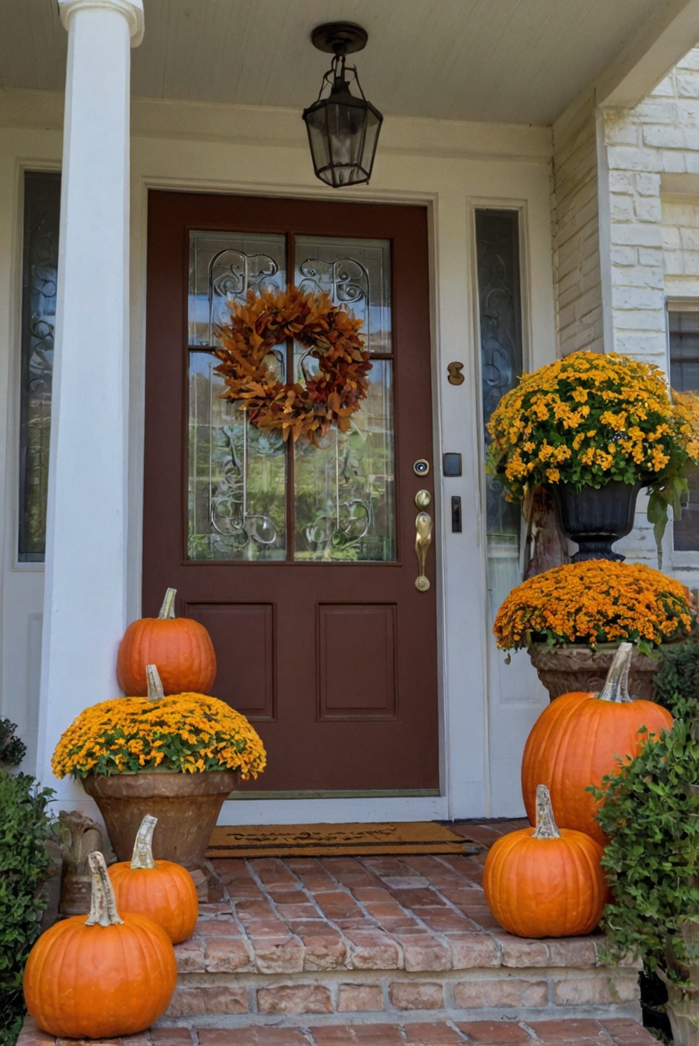 Fall porch decor, Porch decorating, Fall home decor, Outdoor fall decorations, Autumn porch ideas