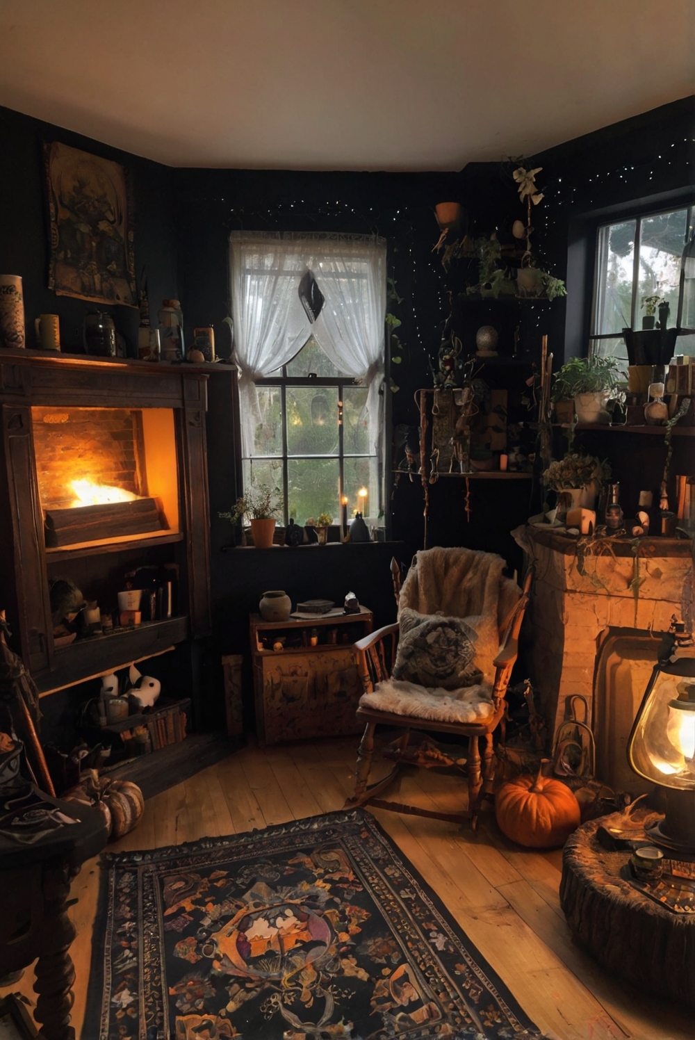 Witchy decor ideas, Wiccan home decor, Mystic bedroom inspiration, Pagan room design, Occult interior design