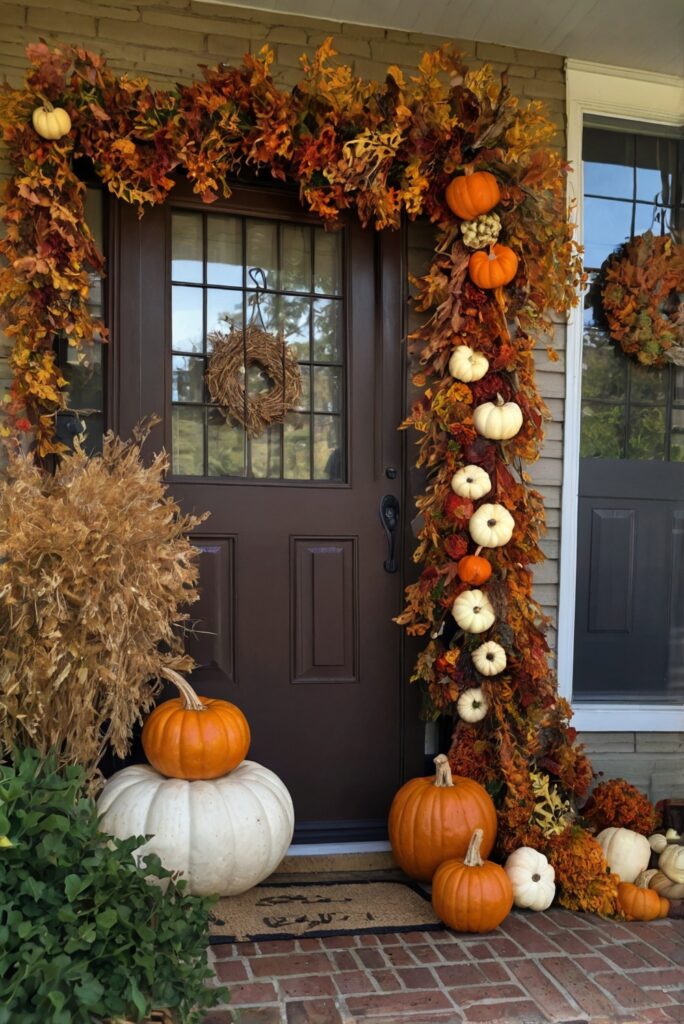 Porch decor ideas, Fall porch decor, Entryway decor, Front porch design, Outdoor fall decor