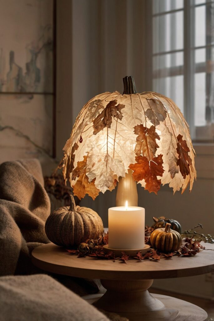 Stylish autumn home decor, Elegant fall decorations, Cozy seasonal apartment, Chic autumn design, Modern fall accents