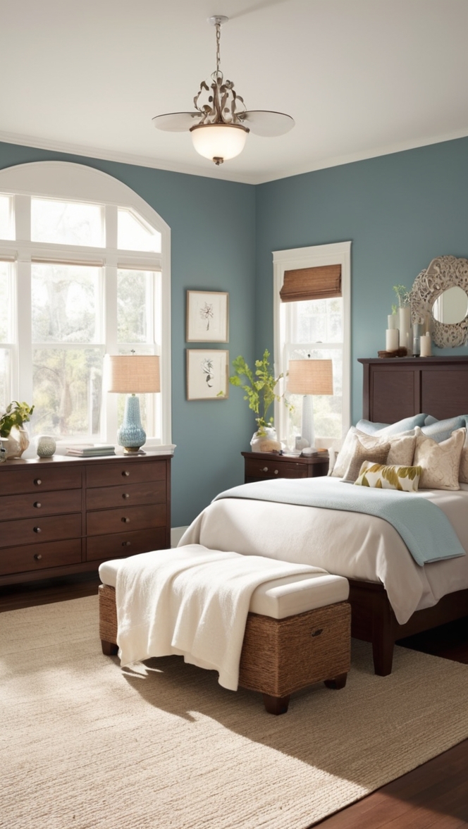 dark wood bed frame, dark wood bedroom furniture, dark wood dresser, solid wood bedroom set, dark wood nightstand