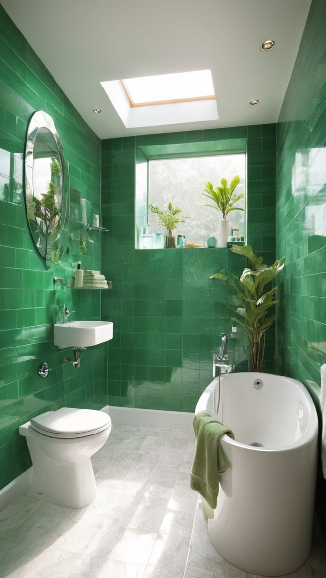 green bathroom tiles, emerald green tiles, luxury green tiles, green ceramic tiles, contemporary green tiles 