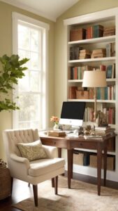 Read more about the article How can I create a cozy home office library space with these ideas? ?