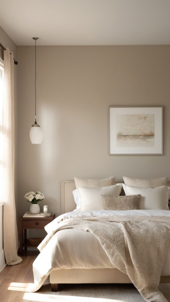 modern bedroom decor, cozy bedding, elegant home furnishings, contemporary bedroom design, luxury bedroom furniture