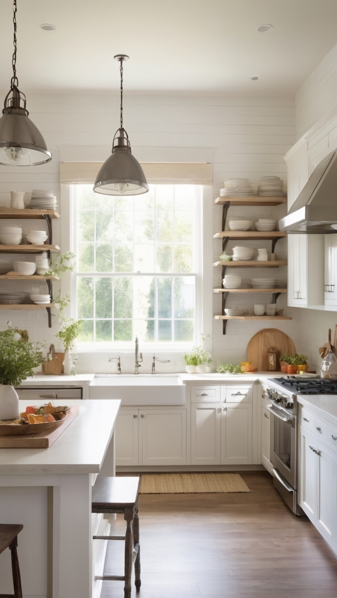 modern kitchen design, farmhouse style kitchen, rustic farmhouse decor, contemporary farmhouse kitchen, industrial farmhouse kitchen 