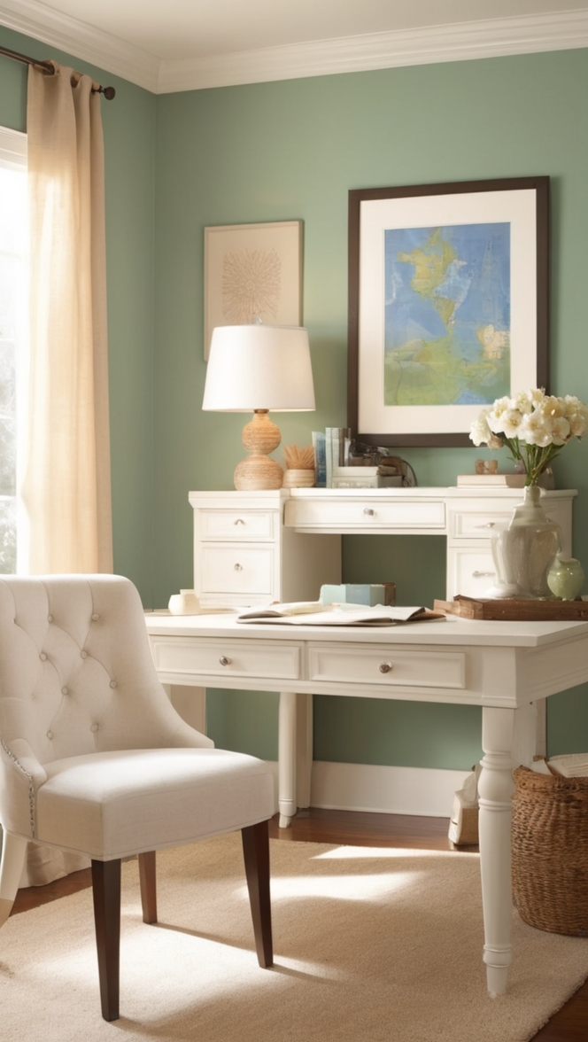 cozy home office decor, modern home office setup, minimalist home office design, Scandinavian home office ideas, chic home office furniture