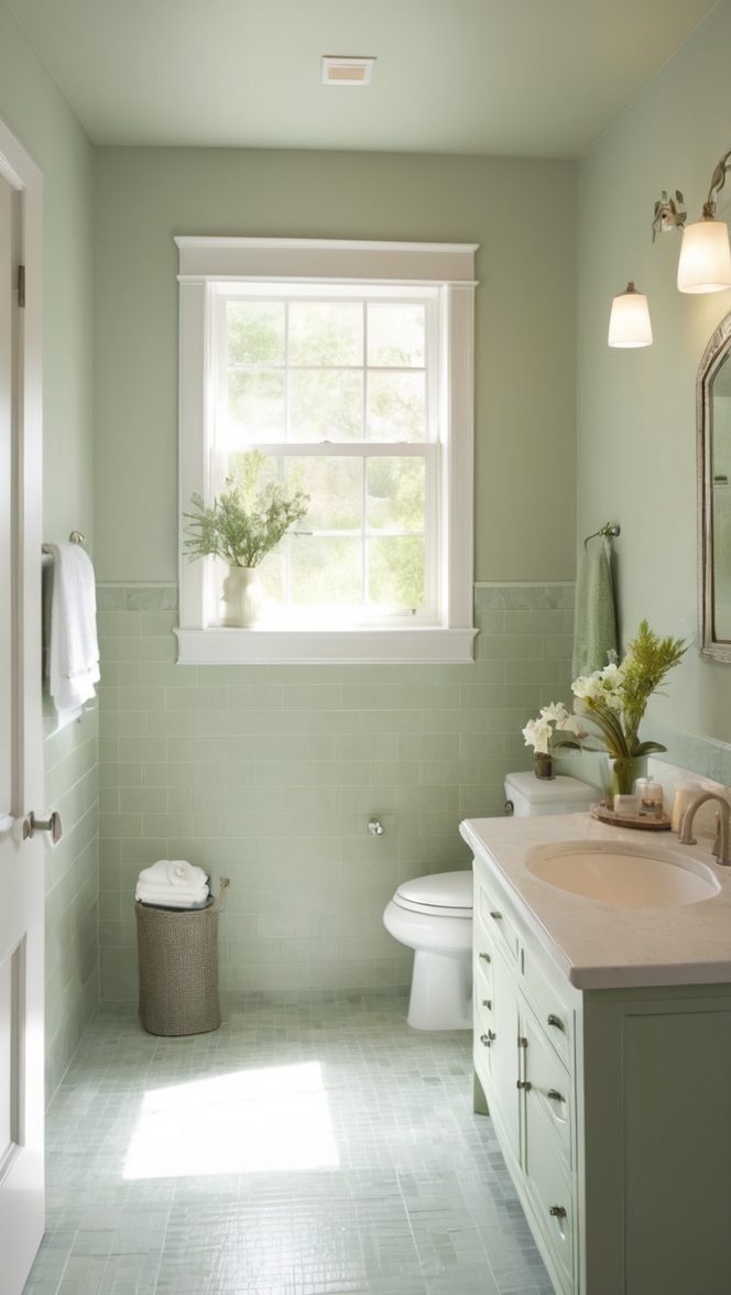 sage green mosaic tile, green bathroom wall tiles, sage green subway tile, green glass bathroom tiles, sage green ceramic tile