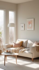Read more about the article How can I create a cozy vibe in my warm minimalist living room? ?