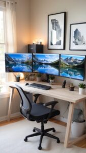 Read more about the article How can I optimize my 3 monitor desk setup for my home office? ?