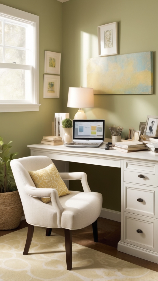 cozy home office guest room, home office renovation, office guest room ideas, home office decorating, cozy office space
