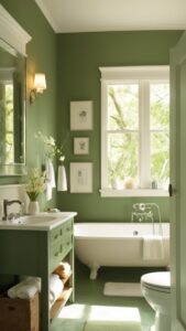 Read more about the article How can I create a stylish forest green bathroom? ?