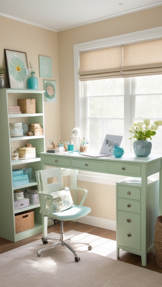 home office organization, craft room decor ideas, work from home space, craft room storage solutions, office furniture design