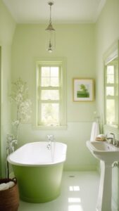 Read more about the article How can I design a cozy, light green bathroom on a budget? ?
