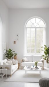 Read more about the article How can I achieve a stylish look in a minimalist white living room? ?