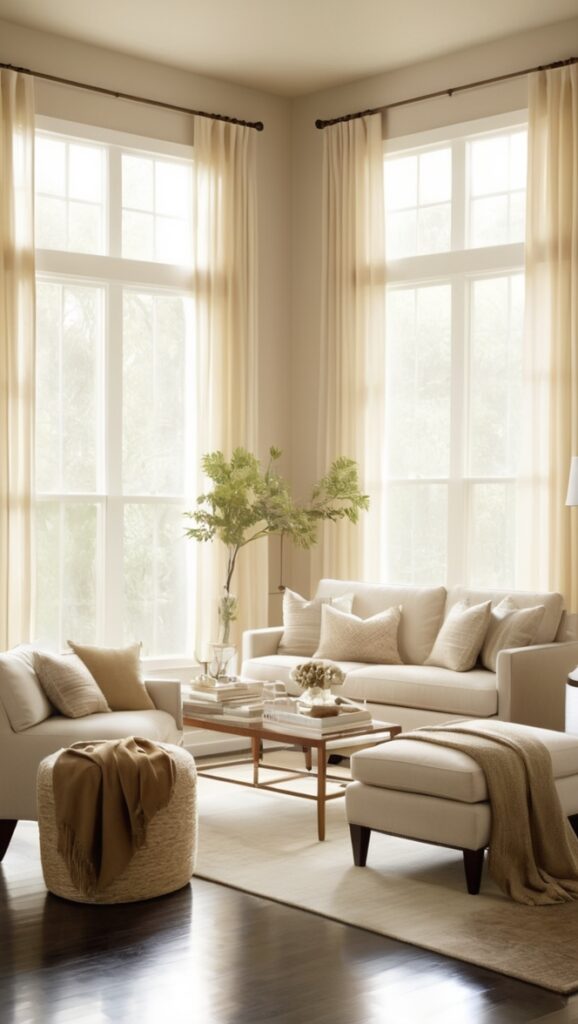 window blinds, blackout curtains, sheer curtains, motorized shades, solar shades