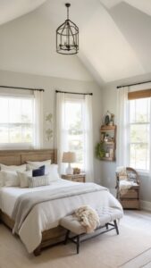 Read more about the article How can I design a cozy modern farmhouse guest bedroom? ?