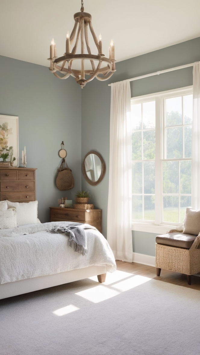 farmhouse decor, rustic bedroom, country chic, cozy retreat, vintage charm