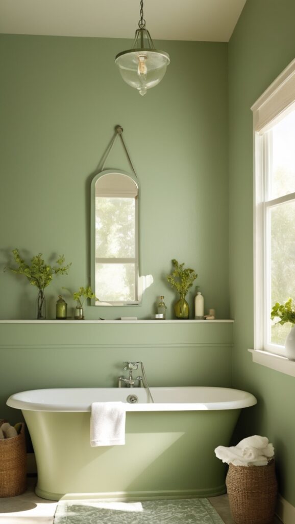 green bathroom decor, bathroom design ideas, luxury bathroom remodel, bathroom inspiration, modern home decor