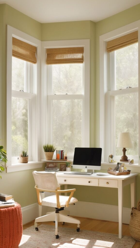 small office furniture, modern home office decor, minimalist office design, organized work space, creative office setup